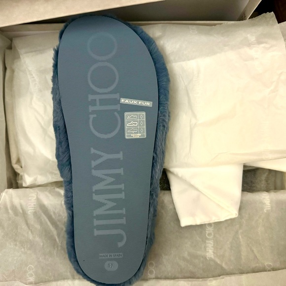 New in box Jimmy Choo Faux Fur Aliette Slippers - Picture 8 of 11